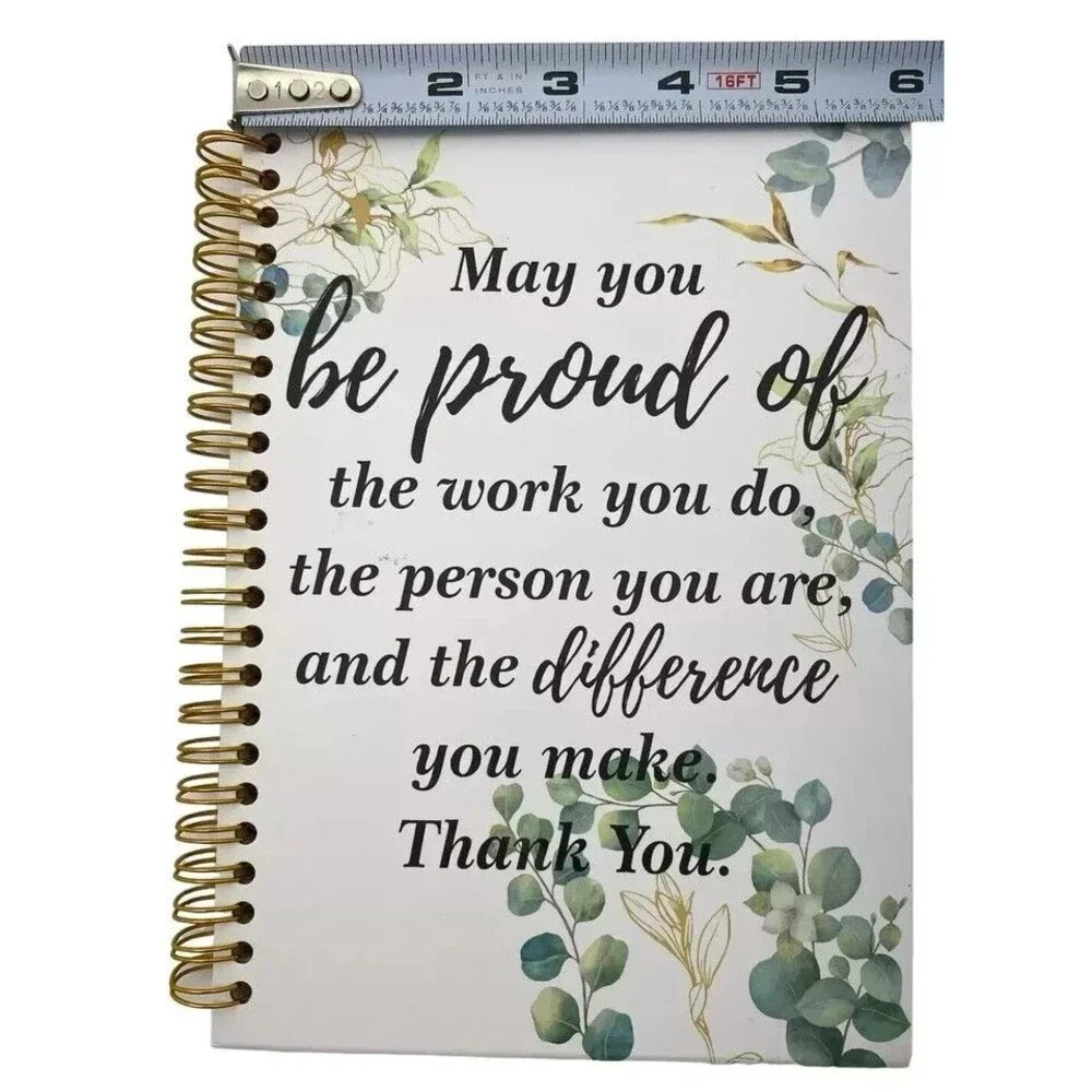 Appreciation Thank You Gifts Inspirational Spiral Notebook set of 12